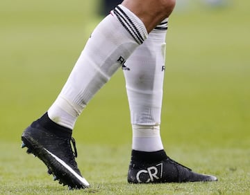 Las botas de Cristiano Ronaldo durante su carrera