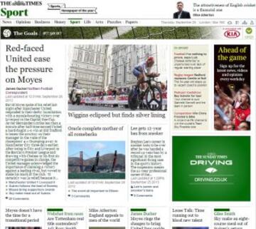 Portadas de la prensa extranjera