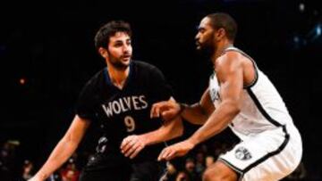 Ricky Rubio contra Alan Anderson.