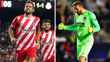 Stuani y Oblak.