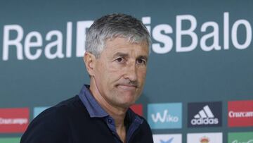 Quique Setién: "Todos estamos francamente ilusionados"