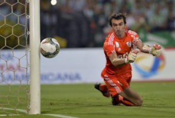 Atlético Nacional y River Plate igualaron 1-1 en la primera final de la Copa Sudamericana. 