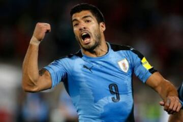 Luis Suárez acumula 19 goles con Uruguay por Eliminatorias Sudamericanas. El atacante del FC Barcelona podría ampliar su cantidad de goles hoy ante Perú. 