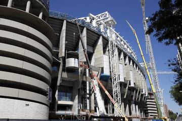 El avance de las obras del estadio Santiago Bernabéu