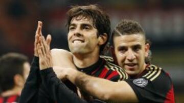 Kaka hizo un doblete ante el Chievo Verona.