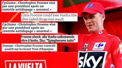 La prensa internacional se ha hecho eco del positivo por salbutamol de Chris Froome en la Vuelta a Espa&ntilde;a.