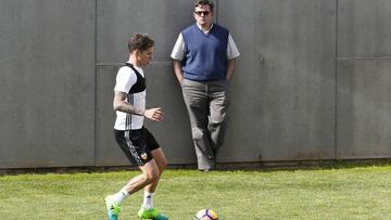 Santi Mina, en la sesión de hoy.