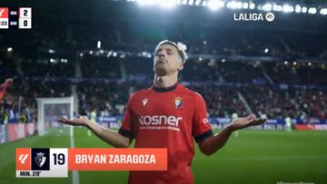 Bryan se acuerda del madridista Brahim y copia su celebración ante el Barcelona