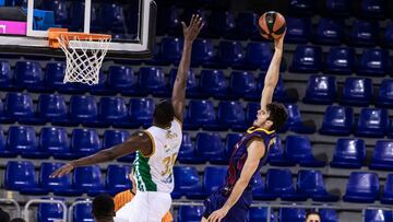 Leandro Bolmaro of Fc Barcelona during the Liga Endesa ACB match between  Fc Barcelona and Coosur Real Betis at Palau Blaugrana on November 14, 2020 in Barcelona, Spain.
 AFP7 
 14/11/2020 ONLY FOR USE IN SPAIN