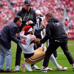 Los 49ers pierden a Jennings, Pearsall y Purdy, previo al juego ante Rams