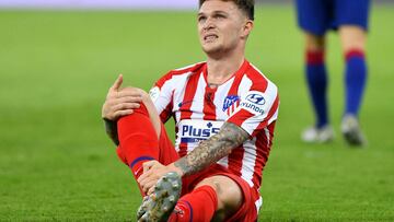 El lateral derecho del Atl&eacute;tico de Madrid, Kieran Trippier, durante un partido.