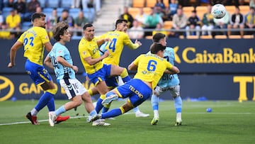 Joaquín González anotó el 1-0 ante Las Palmas. Foto: Cádiz CF.