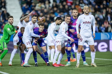 El Leganés fue equipo impotente en la primera mitad. 