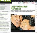 "Diego mamando Maradona"