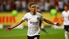 Rafael Santos Borré, delantero colombiano del Eintracht Frankfurt