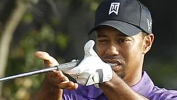 Tiger Woods, concentrado.