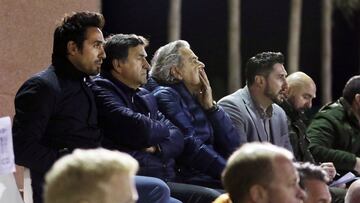 Vicente y Alesanco, el viernes en Marbella viendo a Maksimovic.