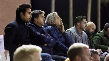 Vicente y Alesanco, el viernes en Marbella viendo a Maksimovic. 