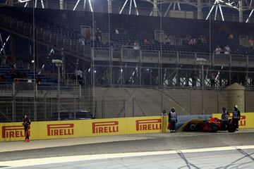 Accidente del holandés Max Verstappen.