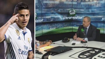 Florentino deja claro que quiere que James siga en el Madrid