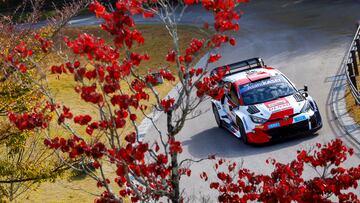 Elfyn Evans en Japón.