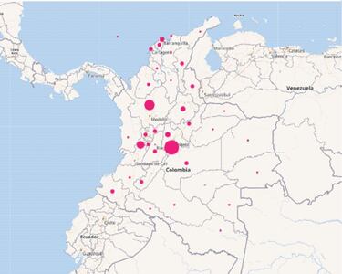 Mapa de casos y muertes por coronavirus por departamentos en Colombia: hoy, 11 de enero