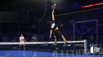 Fernando Belastegu&iacute;n durante un encuentro del Adeslas Madrid Open.