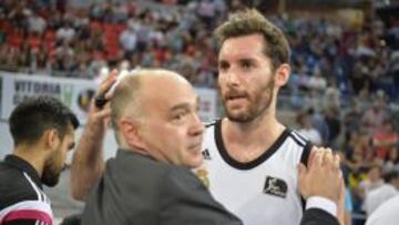 Pablo Laso con Rudy Fernández.