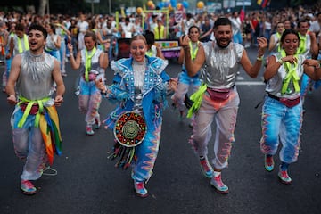 Manifestación por el Orgullo LGTBIQ+ en Madrid.