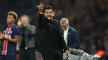 Míchel durante el partido contra el PSG en la Champions League.