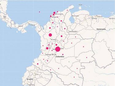 Mapa de casos y muertes por coronavirus por departamentos en Colombia: hoy, 20 de septiembre