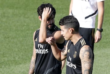 El Madrid entrena pensando en el debut liguero en el Bernabéu