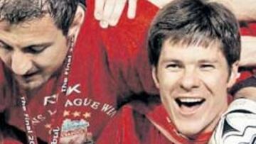 Sus compañeros en el Liverpool..