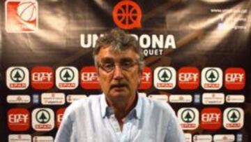 Ram&oacute;n Jordana en su presentaci&oacute;n como entrenador del UNi Girona.