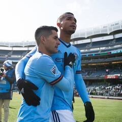 Yángel Herrera debutó con el NYCFC en la MLS: entró por Pirlo