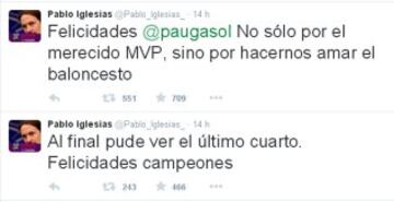 Los VIP felicitan a los Campeones en las Redes Sociales