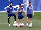 Control antidopaje en la sesión de trabajo del Atlético