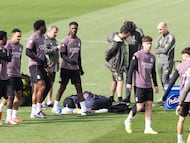 Entrenamiento del Real Madrid.