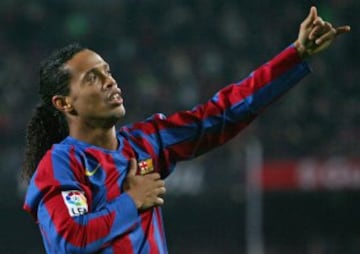 No. 1: Ronaldinho (2003–2008) Appearances 145 Goals 70