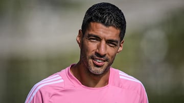 Suárez en entrenamiento de Inter Miami de cara al Mundial de Clubes