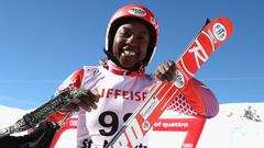 Ella es la esquiadora haitiana de los Mundiales de St. Moritz