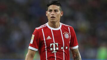 James Rodr&iacute;guez con el Bayern.