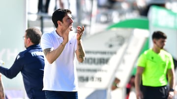 Vélez, en el choque ante el Juventud de Torremolinos.