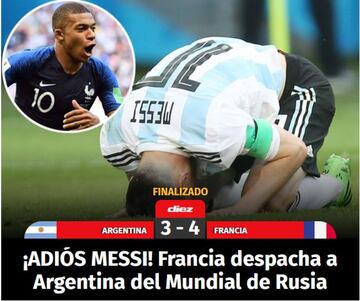 Así vio la prensa internacional el adiós de Argentina