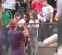 El gran gesto de Zverev con una niña tras darle un pelotazo