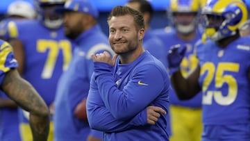 Con 36 años de edad, Sean McVay ya tiene cinco campañas de experiencia como el head coach de los Rams y registra dos apariciones en el Super Bowl.