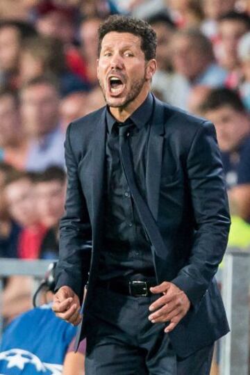 El técnico del Atlético de Madrid, el argentino Diego Simeone