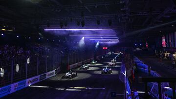 Carrera de Fórmula E en Londres en 2024.