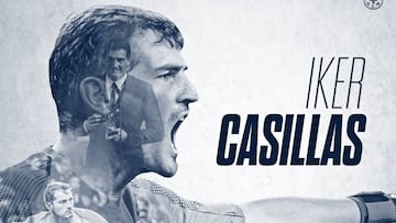 Cartel del Oporto para anunciar la renovaci&oacute;n de Iker Casillas.