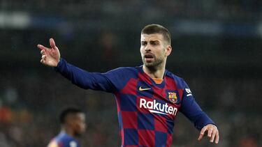 Piqué, tras el segundo gol del Real Madrid.